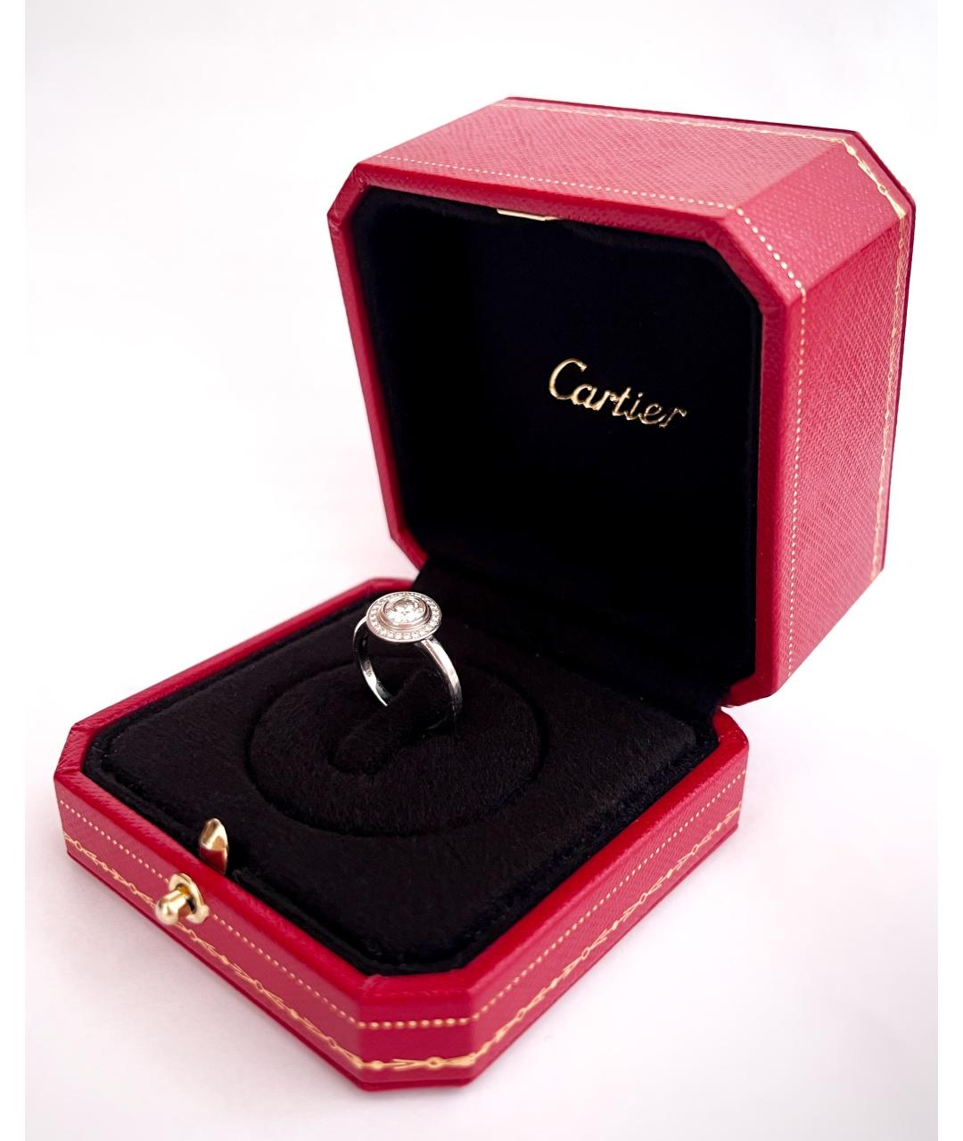 CARTIER Белое платиновое кольцо, фото 7
