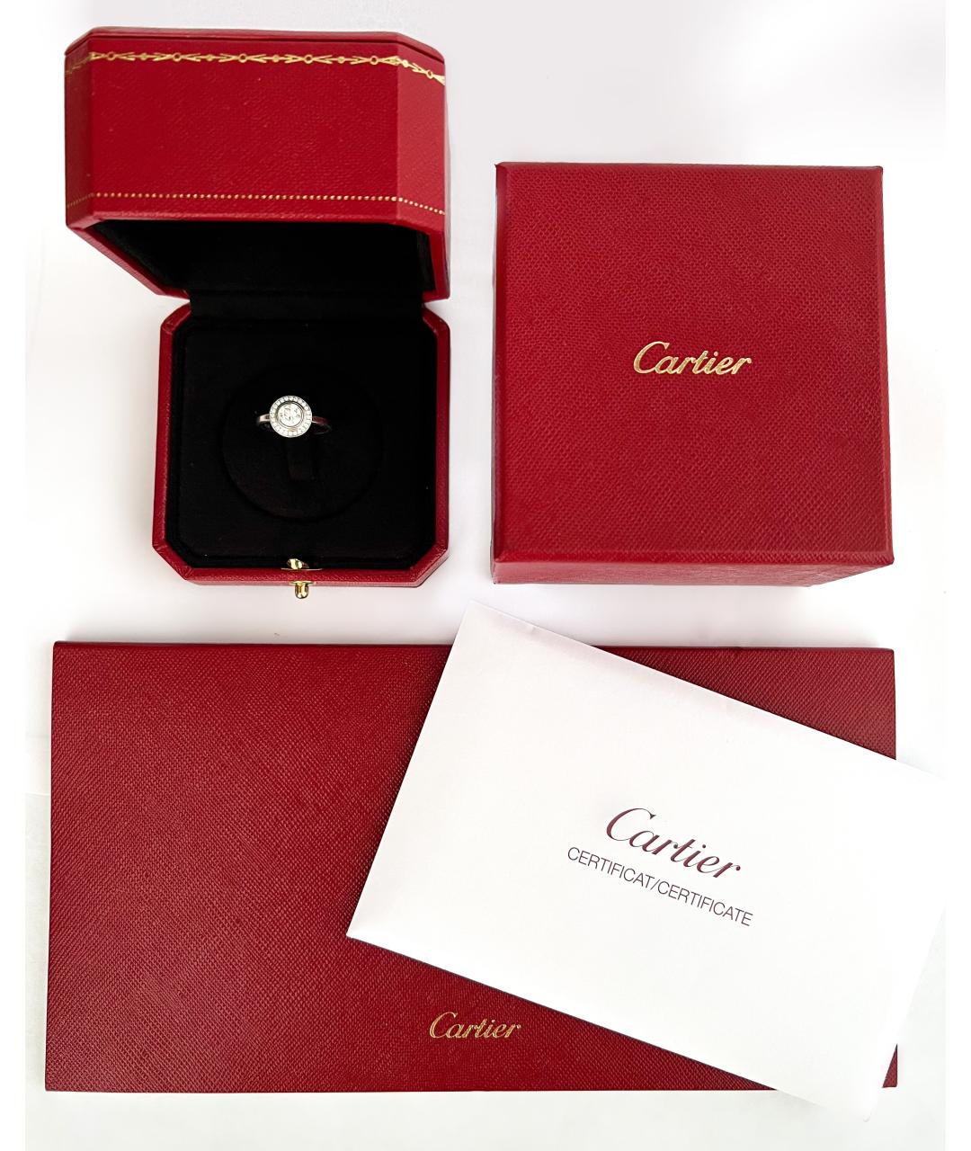 CARTIER Белое платиновое кольцо, фото 9