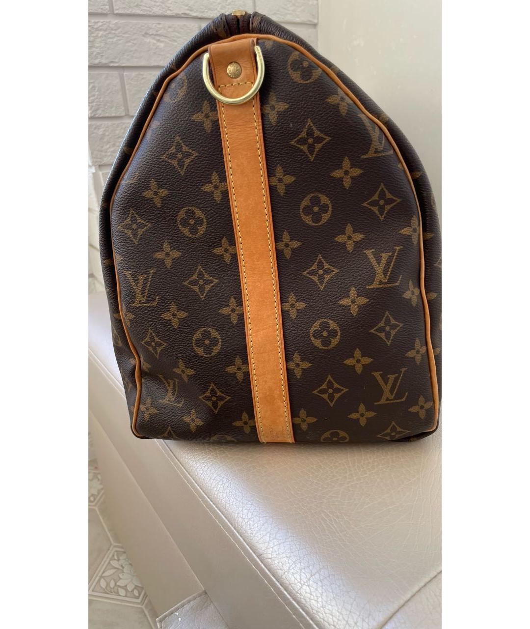 LOUIS VUITTON Кожаная дорожная/спортивная сумка, фото 4