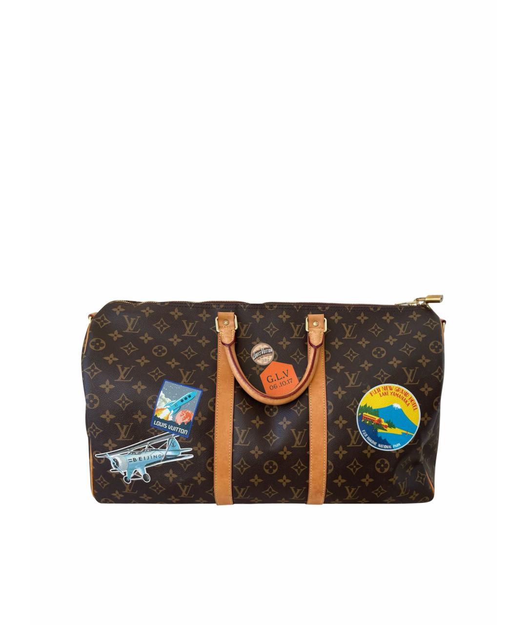 LOUIS VUITTON Кожаная дорожная/спортивная сумка, фото 1