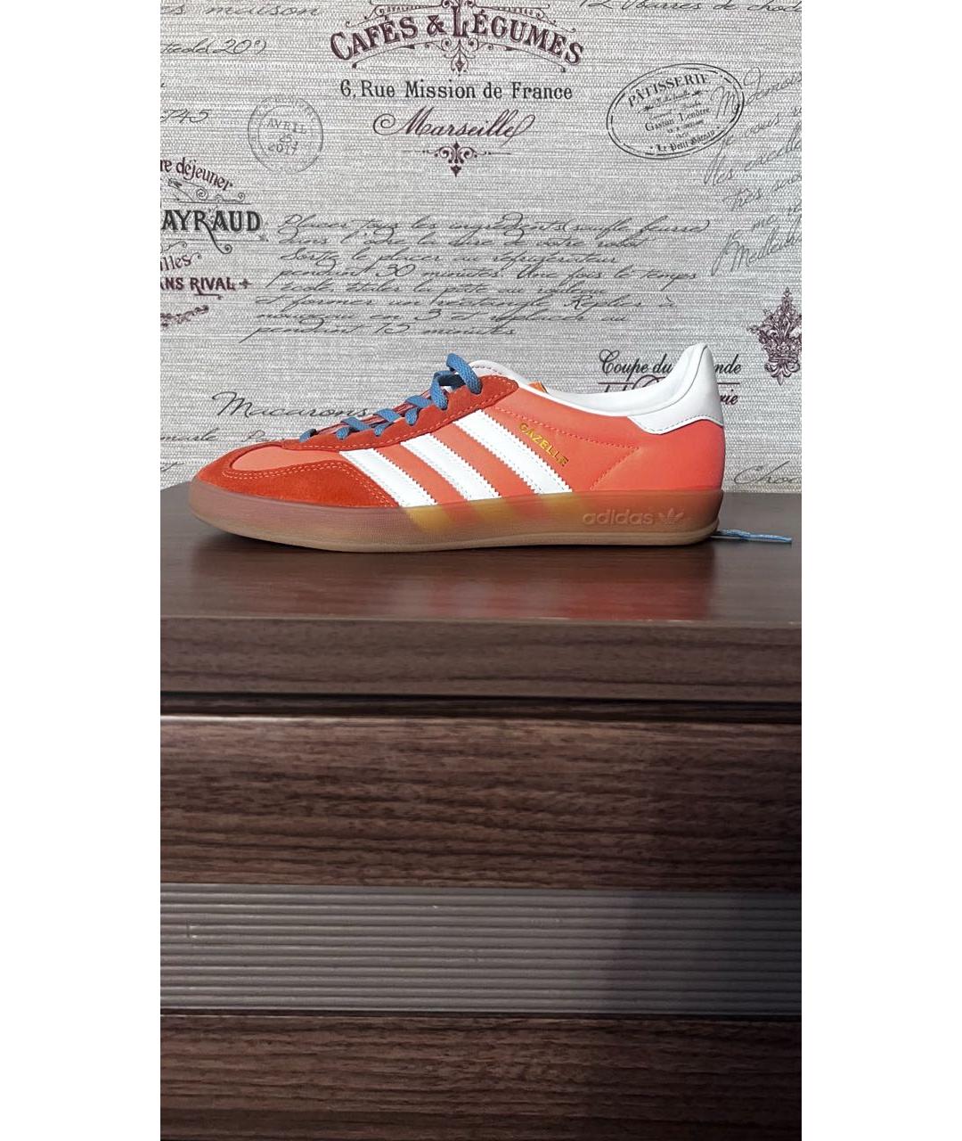ADIDAS Оранжевое синтетические кроссовки, фото 7