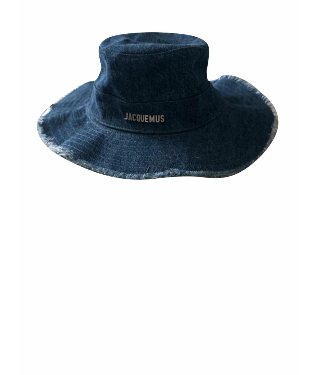 JACQUEMUS Темно-синяя шляпа, фото 1