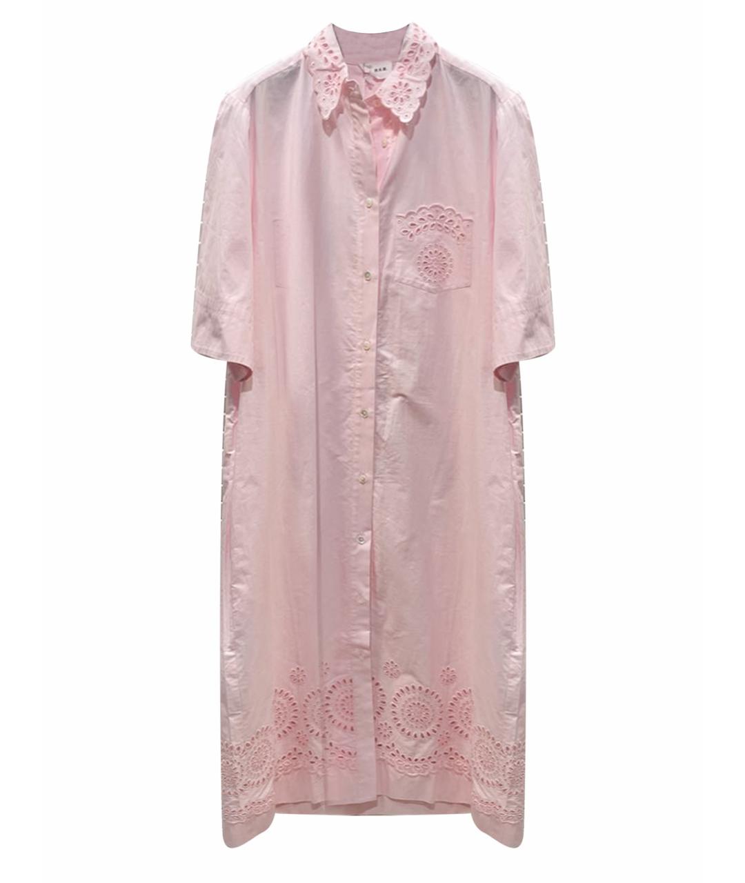 P.A.R.O.S.H. Розовое хлопковое платье, фото 1