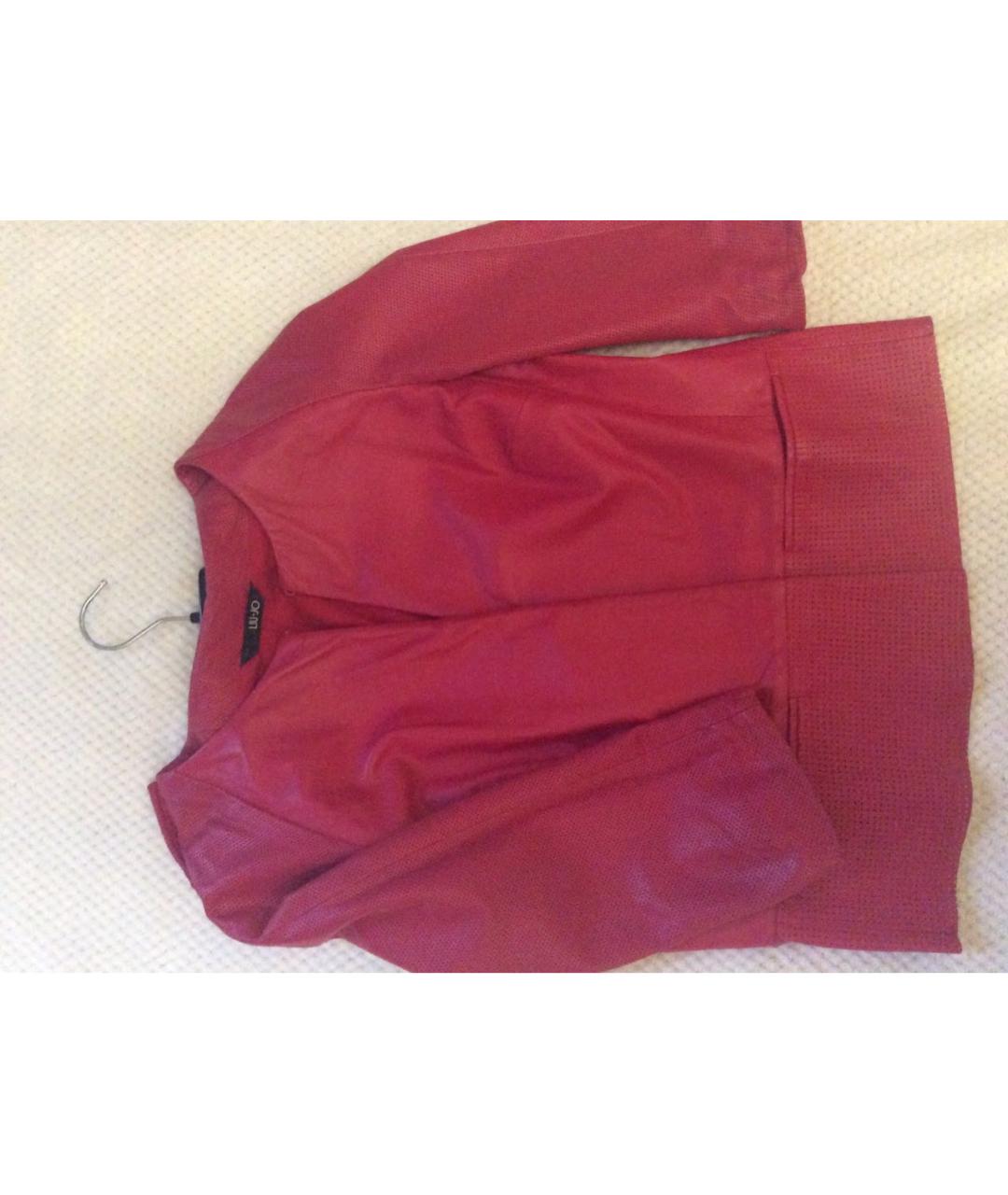LIU JO Красная кожаная куртка, фото 9