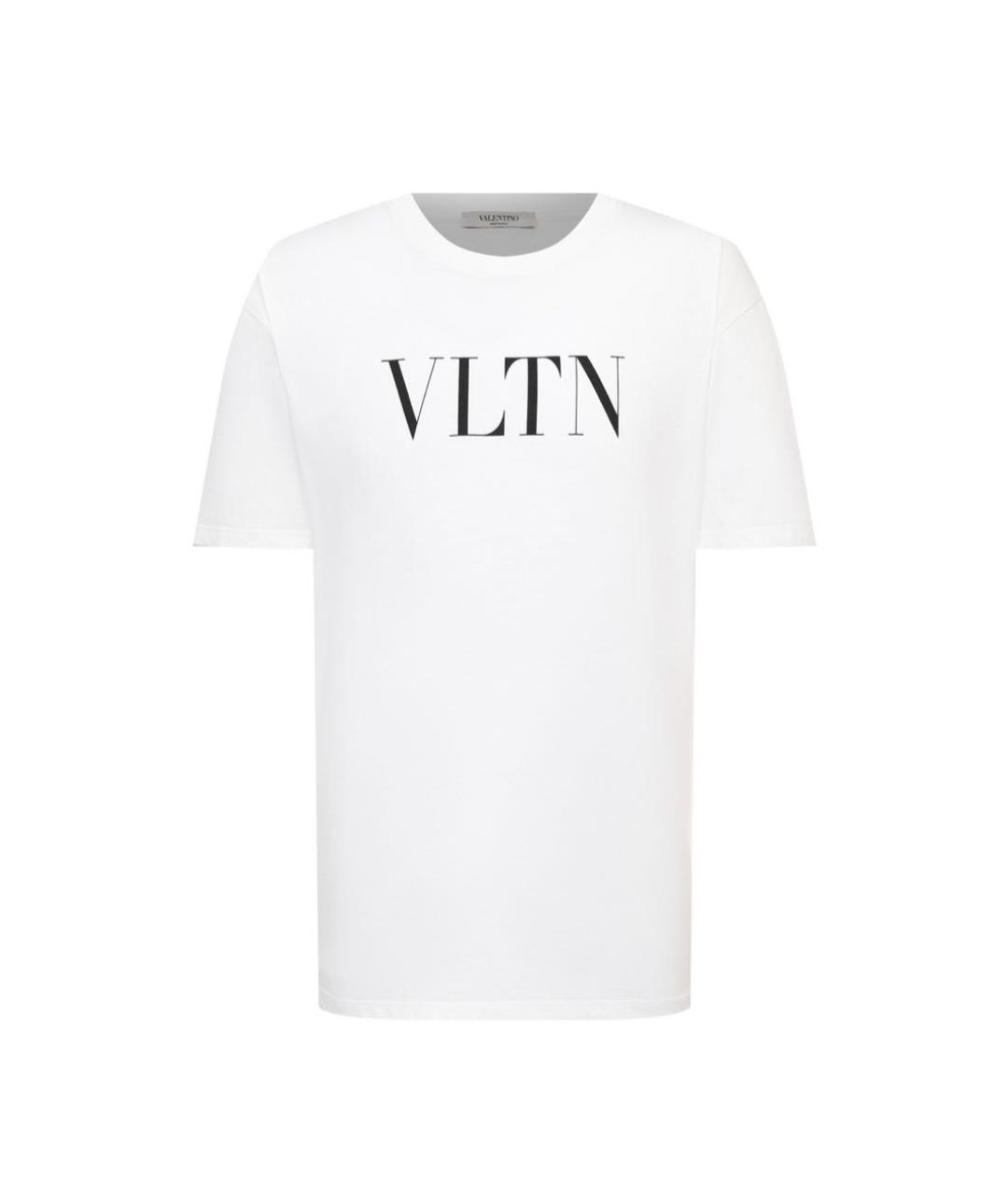 VALENTINO Белая хлопковая футболка, фото 1