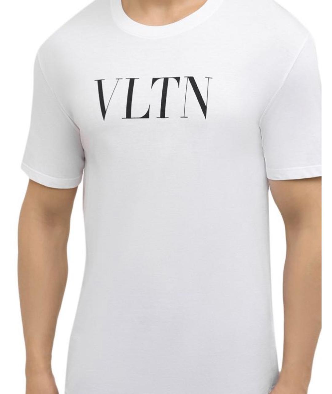 VALENTINO Белая хлопковая футболка, фото 4
