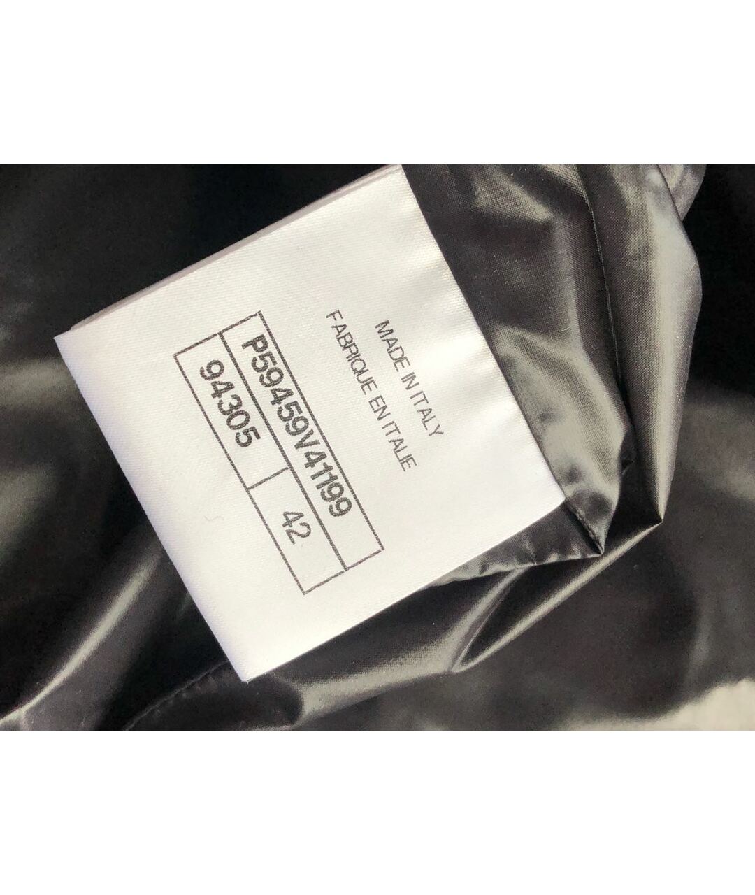 CHANEL PRE-OWNED Черная полиэстеровая куртка, фото 7