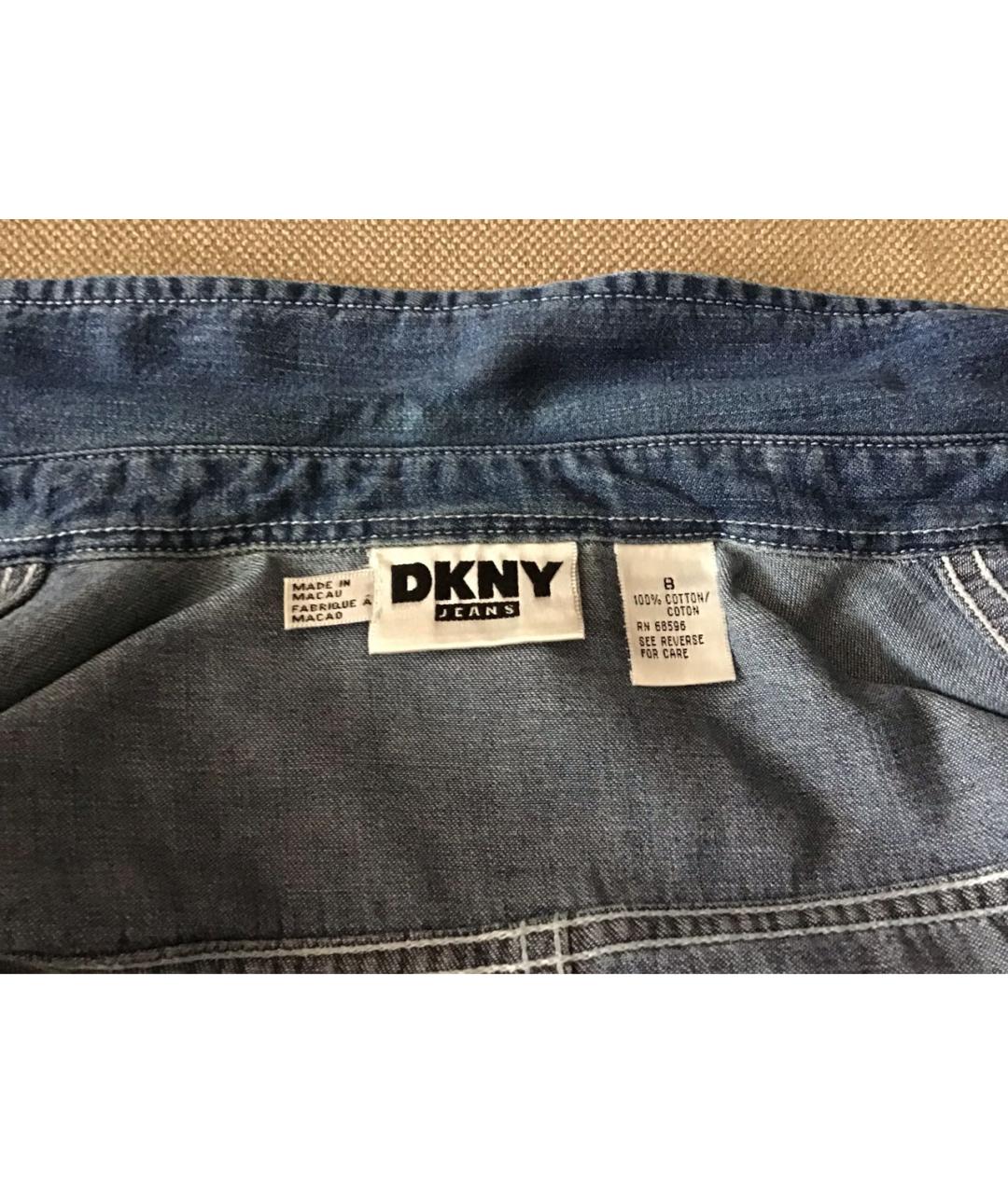 DKNY Синяя деним рубашка, фото 3
