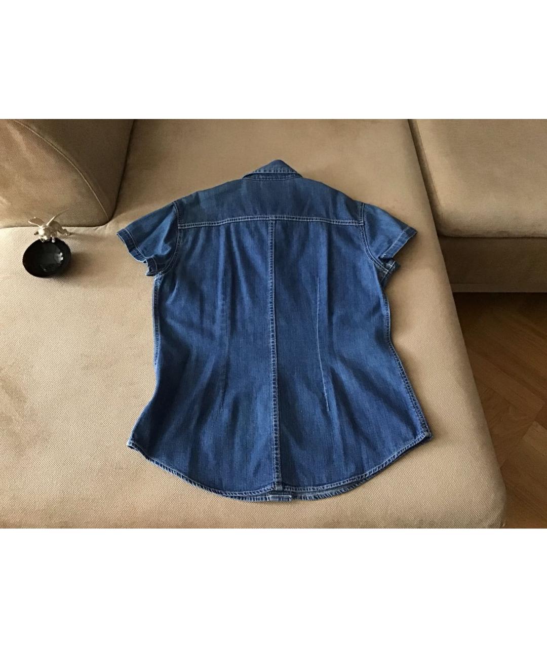 DKNY Синяя деним рубашка, фото 2