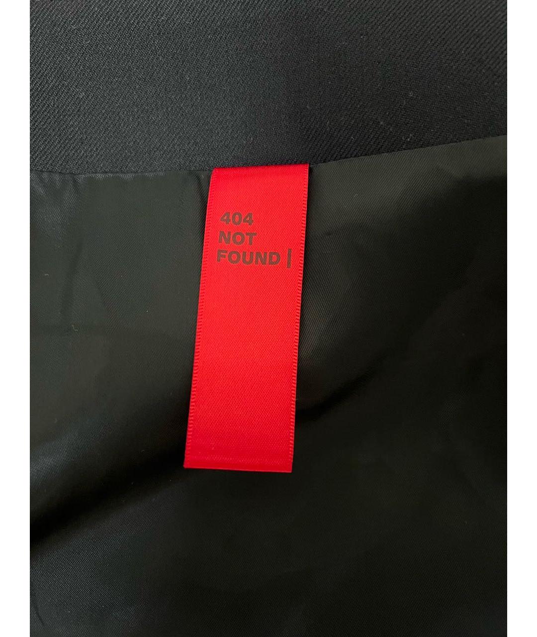 404NOTFOUND Черная шерстяная юбка мини, фото 5