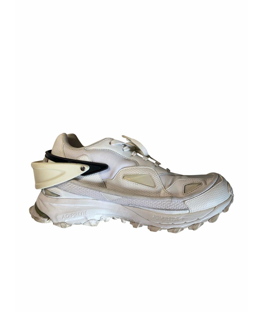 ADIDAS X RAF SIMONS Белые текстильные низкие кроссовки / кеды, фото 1