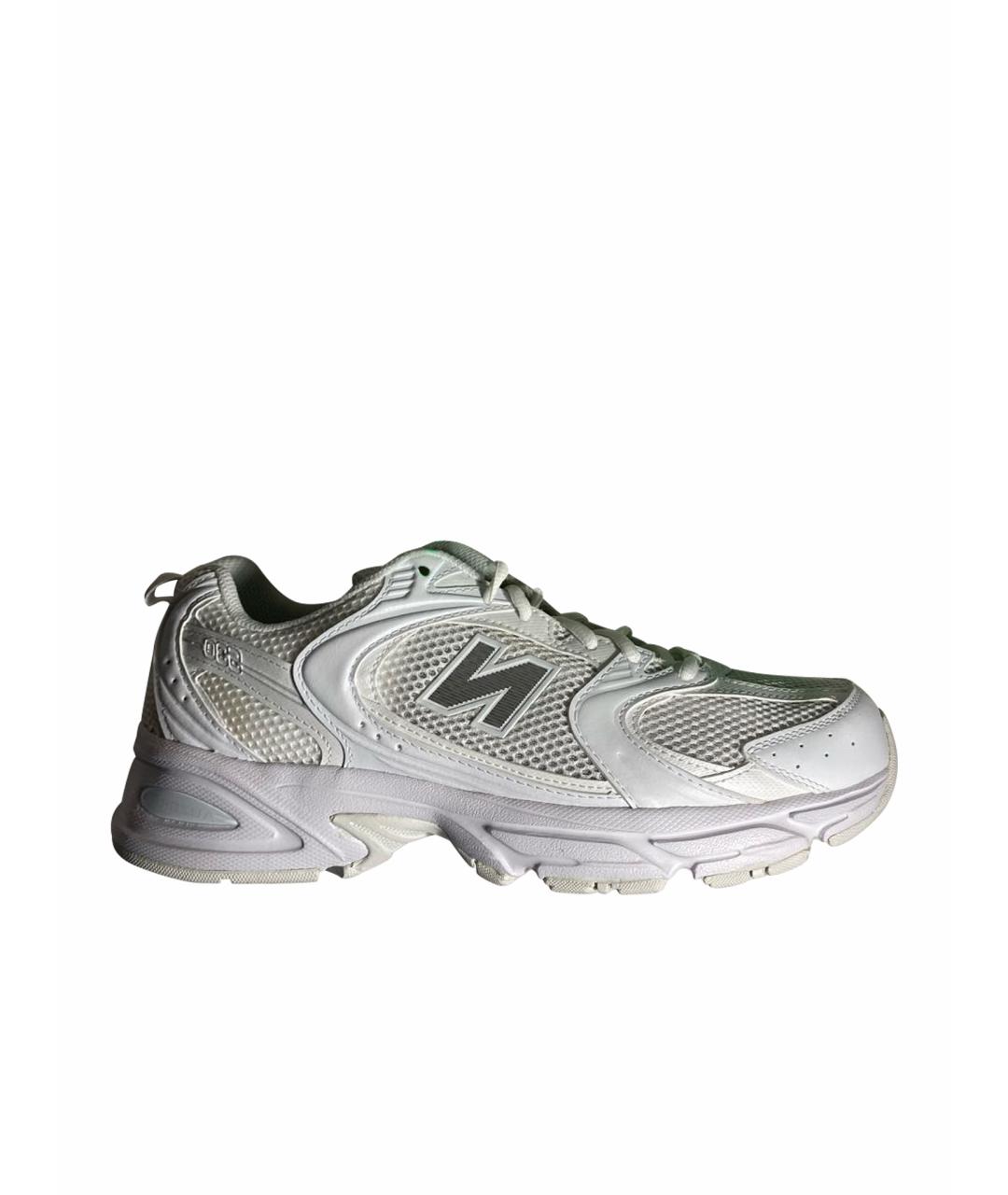 NEW BALANCE Белые текстильные низкие кроссовки / кеды, фото 1