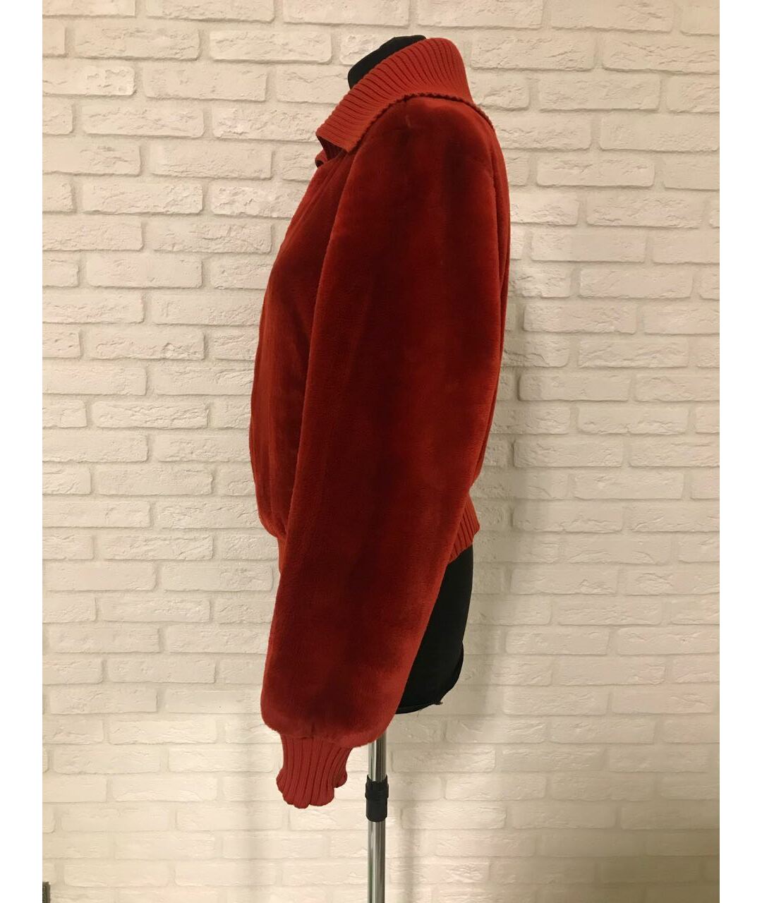 SISLEY - PARIS Красная полиэстеровая куртка, фото 8