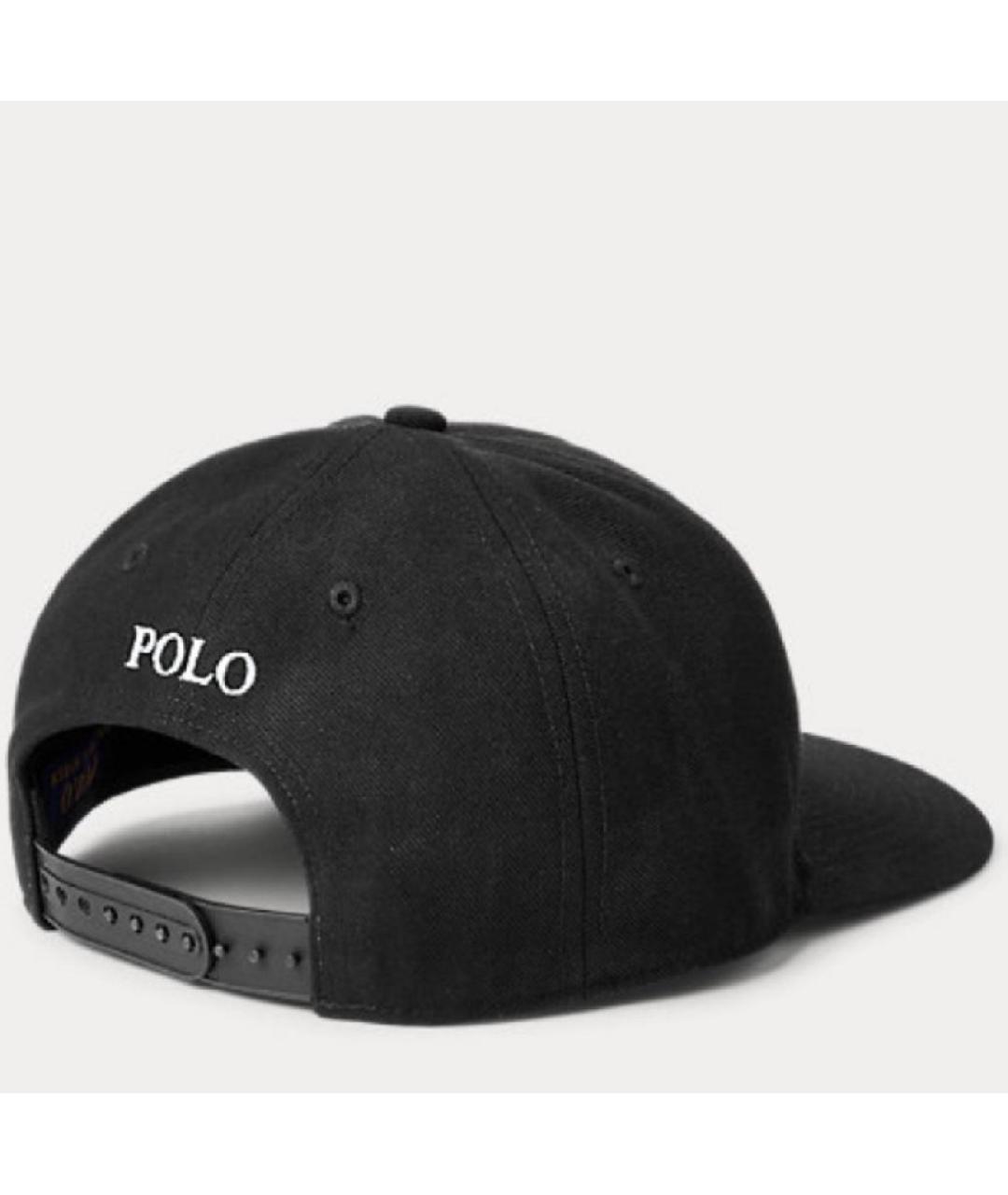 POLO RALPH LAUREN Черная хлопковая кепка, фото 2