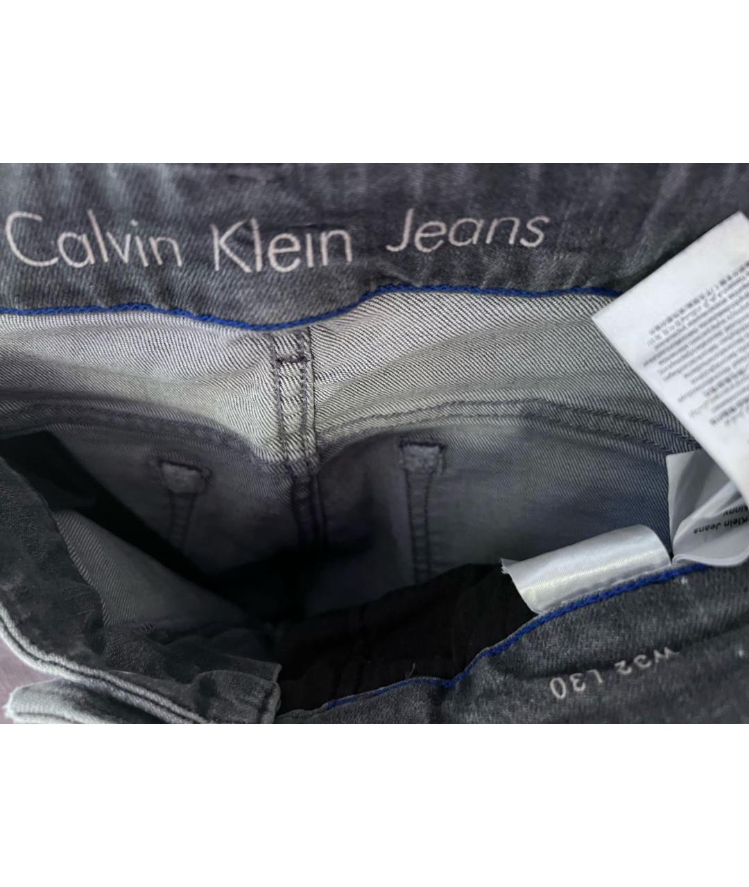 CALVIN KLEIN JEANS Серые джинсы слим, фото 3