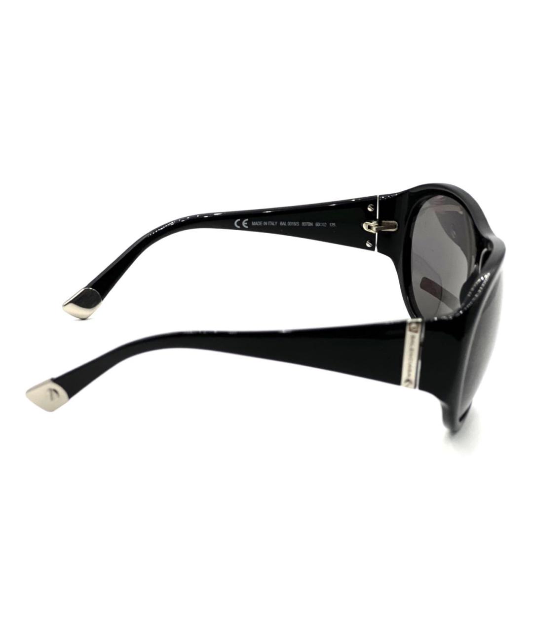BALENCIAGA Черные пластиковые солнцезащитные очки, фото 5