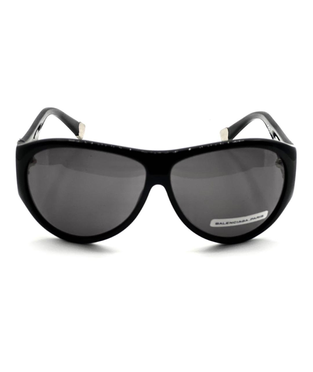 BALENCIAGA Черные пластиковые солнцезащитные очки, фото 8