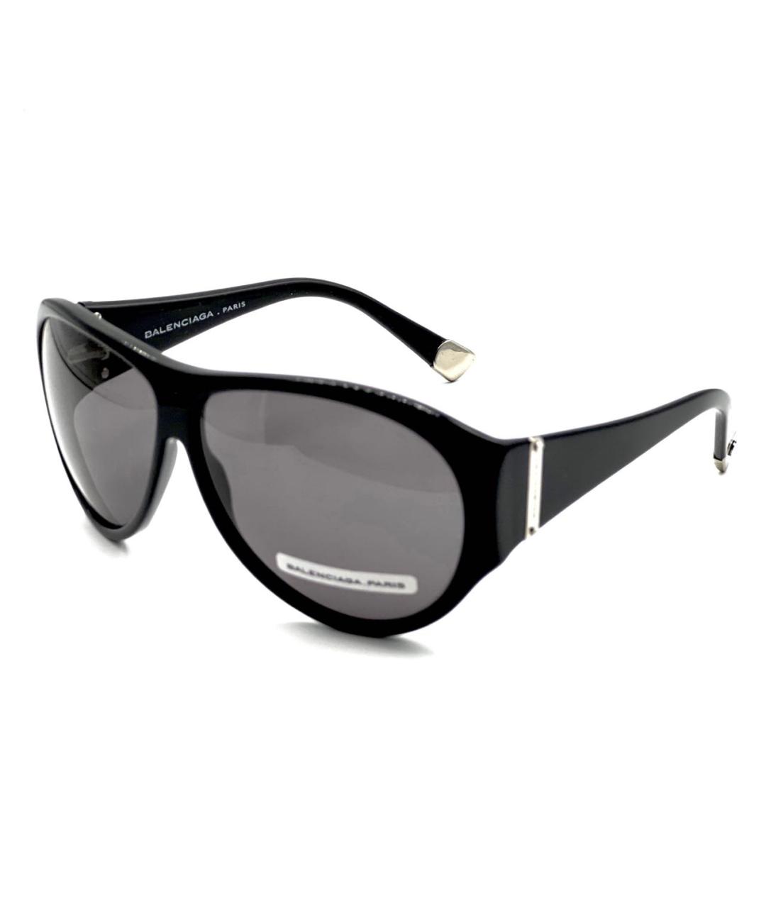 BALENCIAGA Черные пластиковые солнцезащитные очки, фото 3