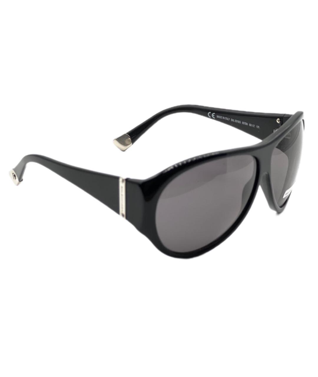 BALENCIAGA Черные пластиковые солнцезащитные очки, фото 4