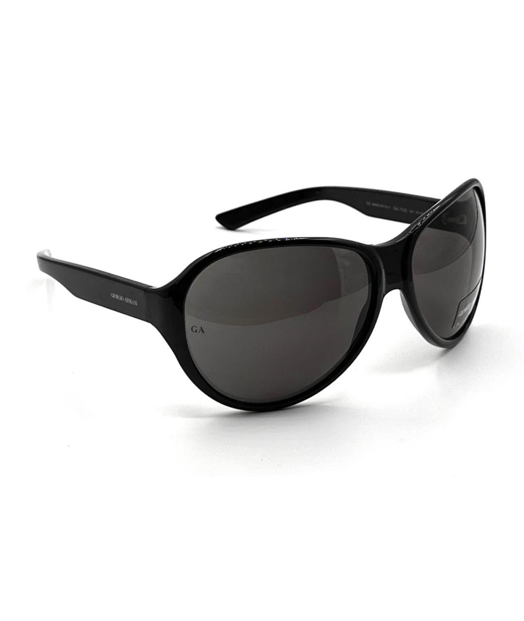 GIORGIO ARMANI VINTAGE Черные пластиковые солнцезащитные очки, фото 3