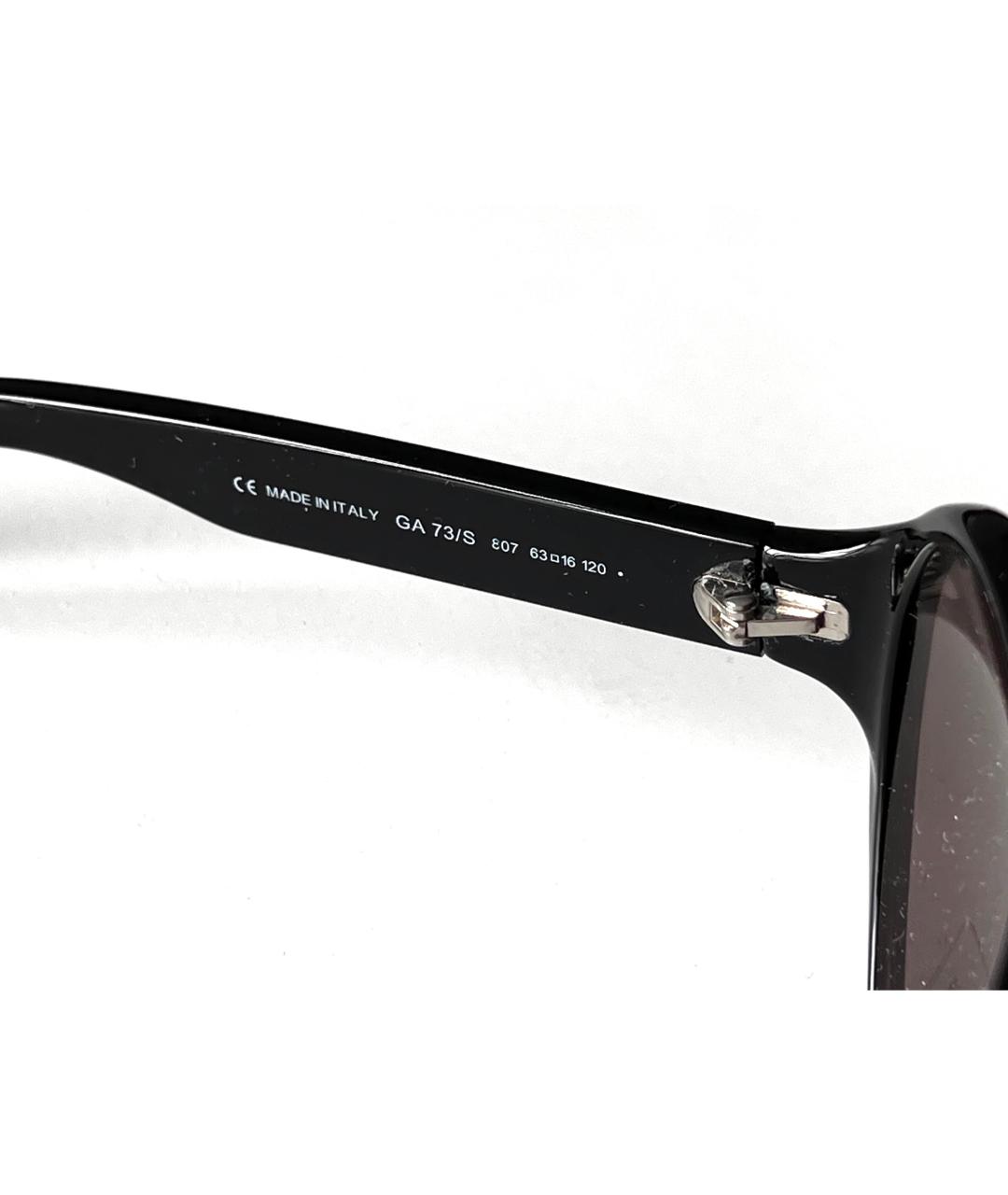 GIORGIO ARMANI VINTAGE Черные пластиковые солнцезащитные очки, фото 9