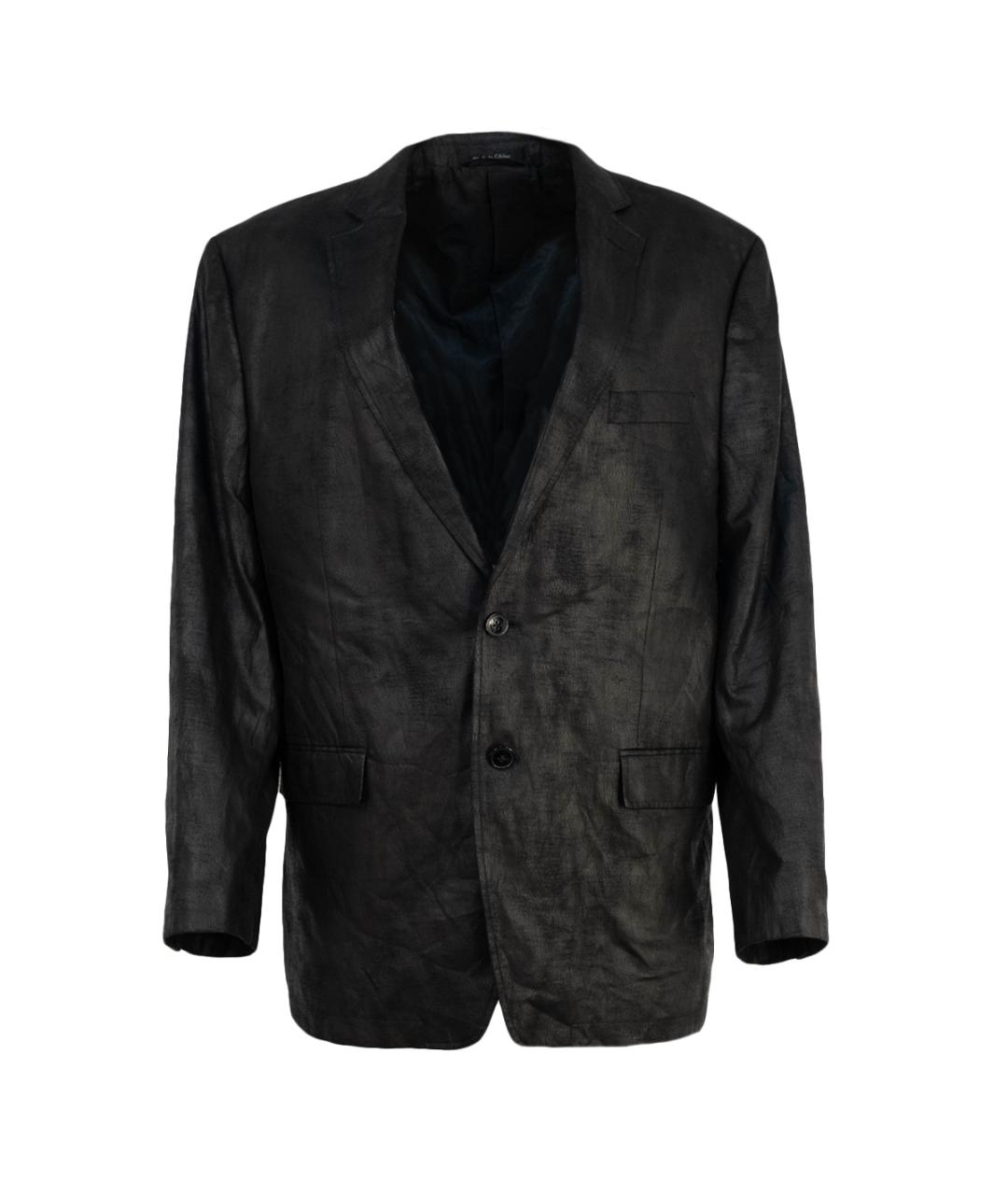 CALVIN KLEIN Черный полиэстеровый пиджак, фото 1