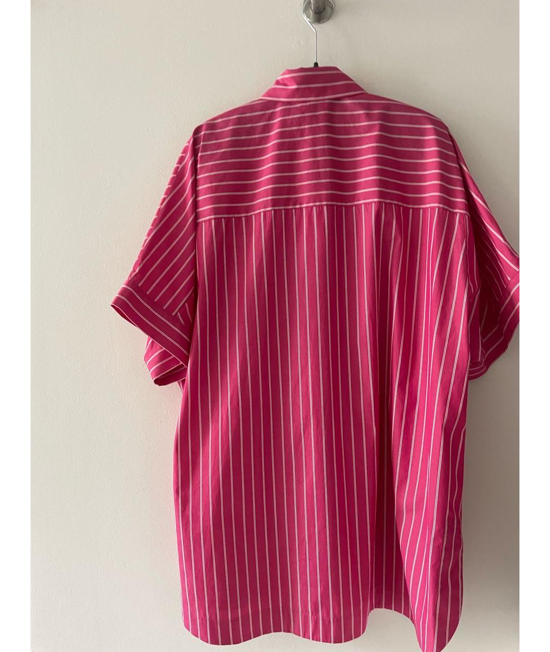 MAX MARA Фуксия хлопковая рубашка, фото 3