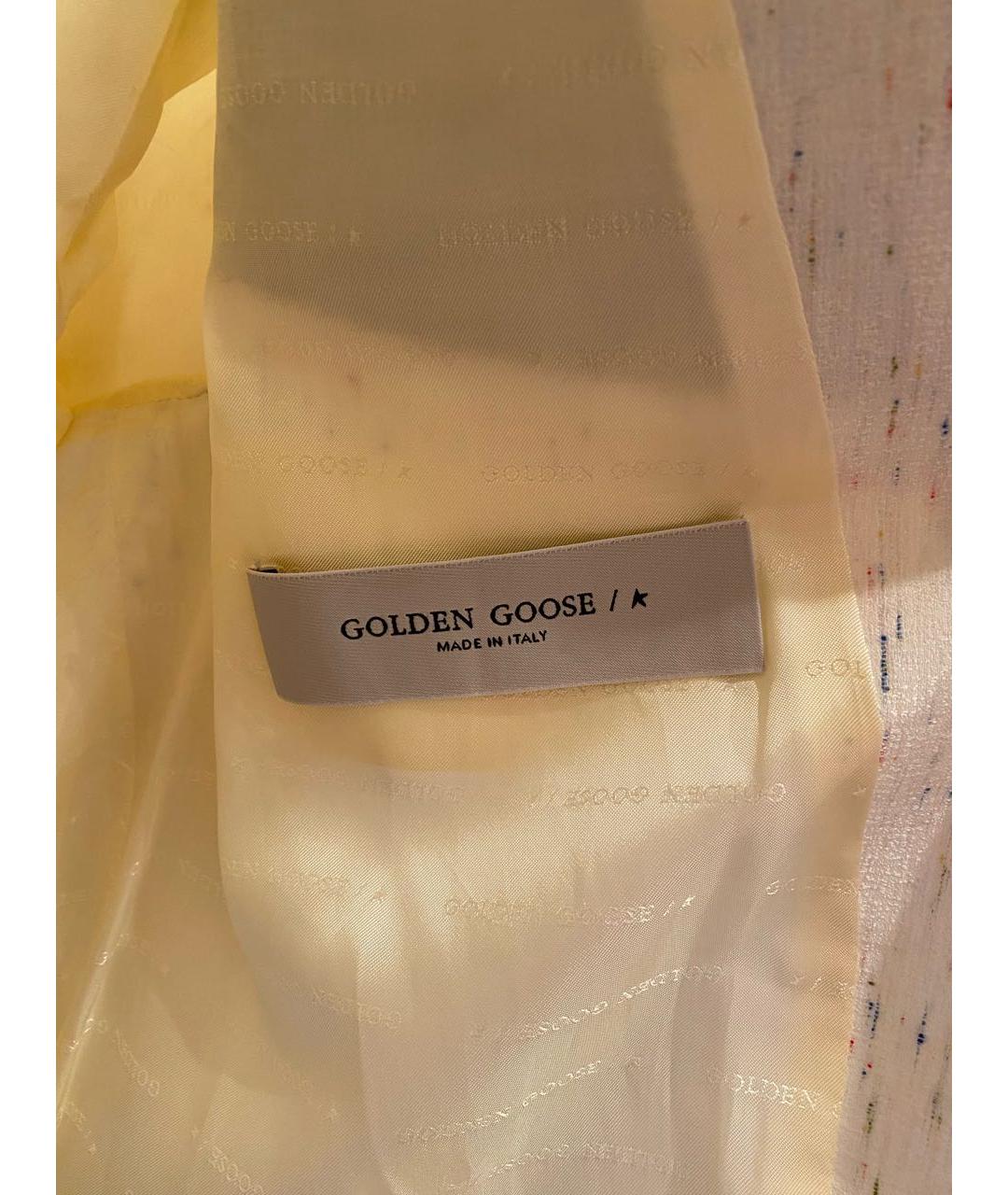 GOLDEN GOOSE DELUXE BRAND Белый хлопковый жакет/пиджак, фото 5