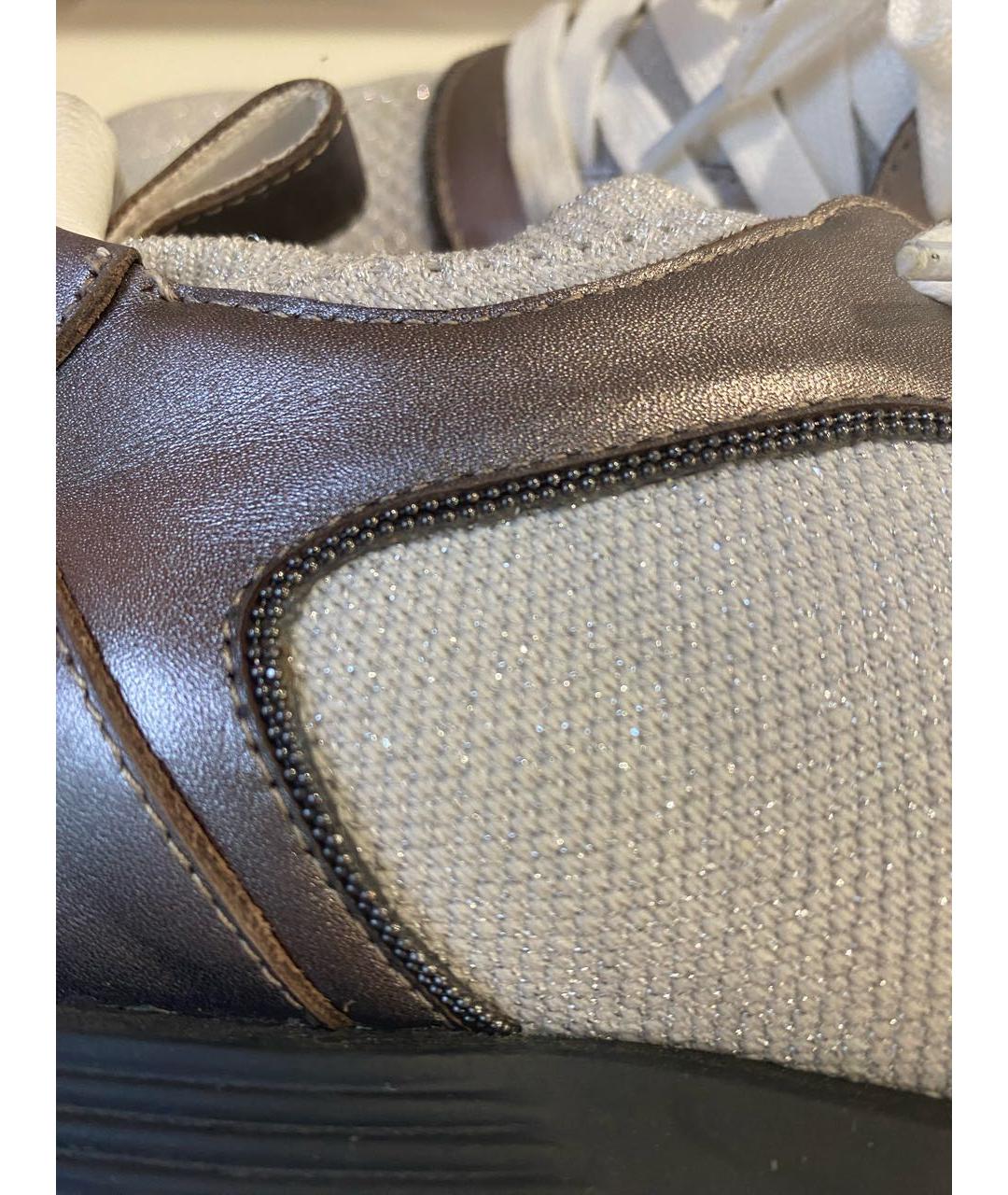 BRUNELLO CUCINELLI Бежевые кроссовки, фото 7