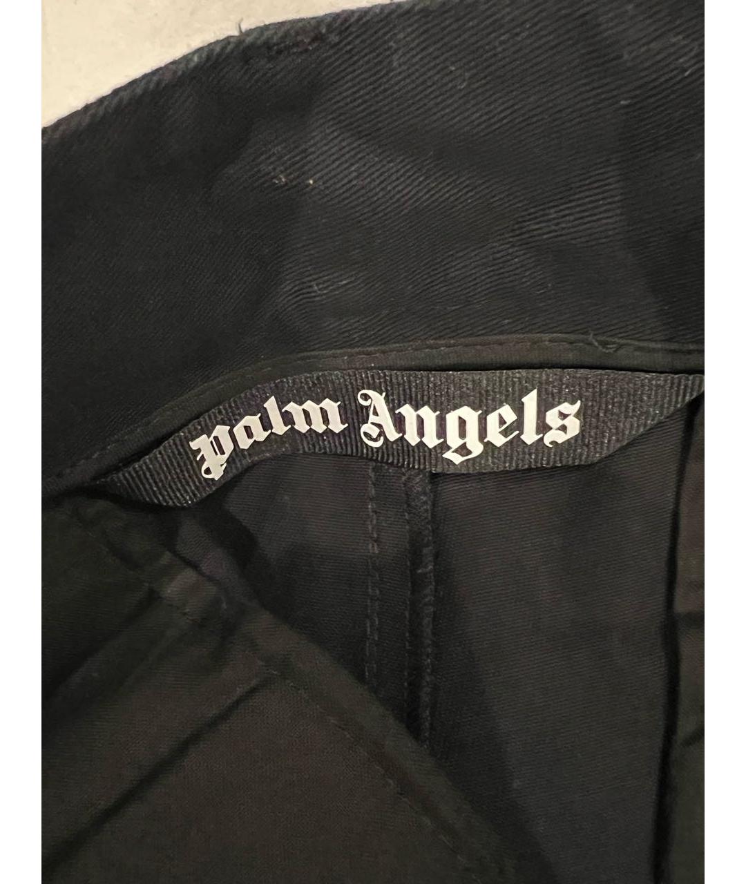 PALM ANGELS Черные полиэстеровые повседневные брюки, фото 3