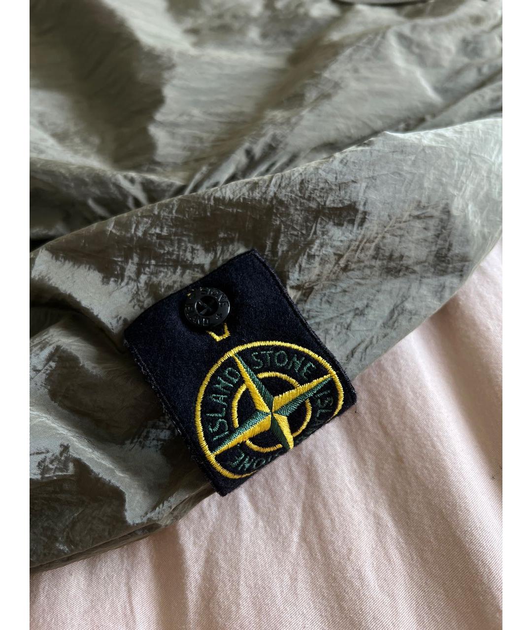 STONE ISLAND Хаки полиамидовая спортивная куртка, фото 4