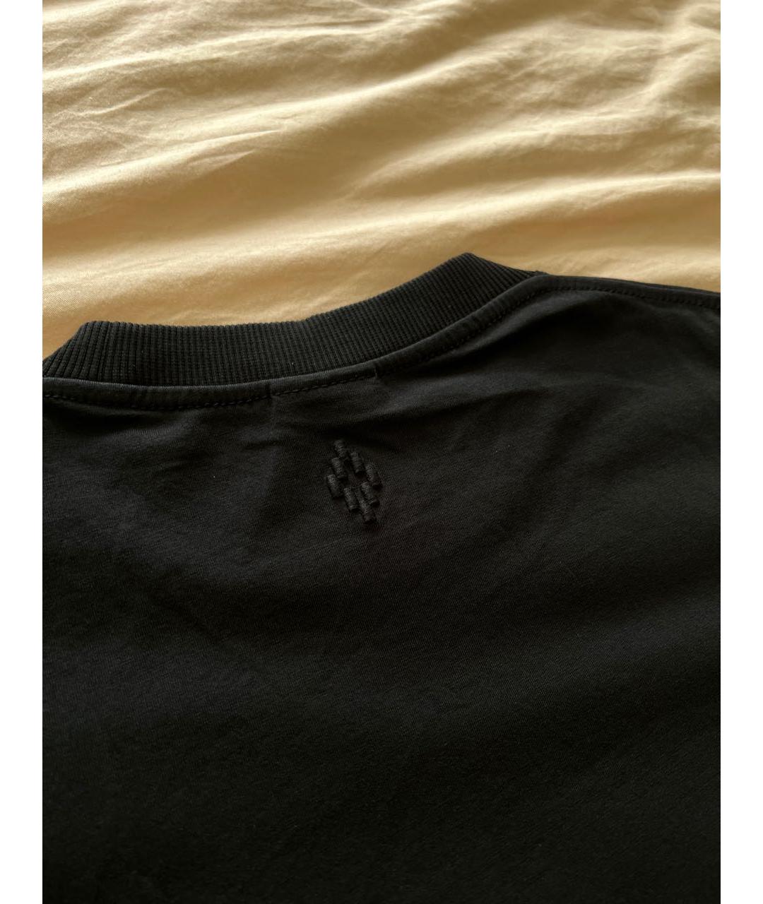 MARCELO BURLON COUNTY OF MILAN Черная хлопковая футболка, фото 7