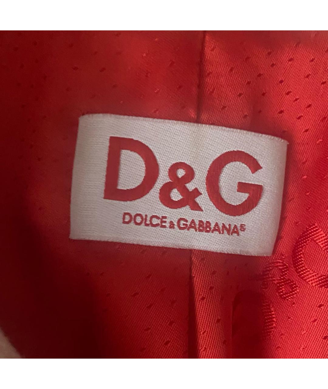 DOLCE&GABBANA Красное хлопковое пальто, фото 3