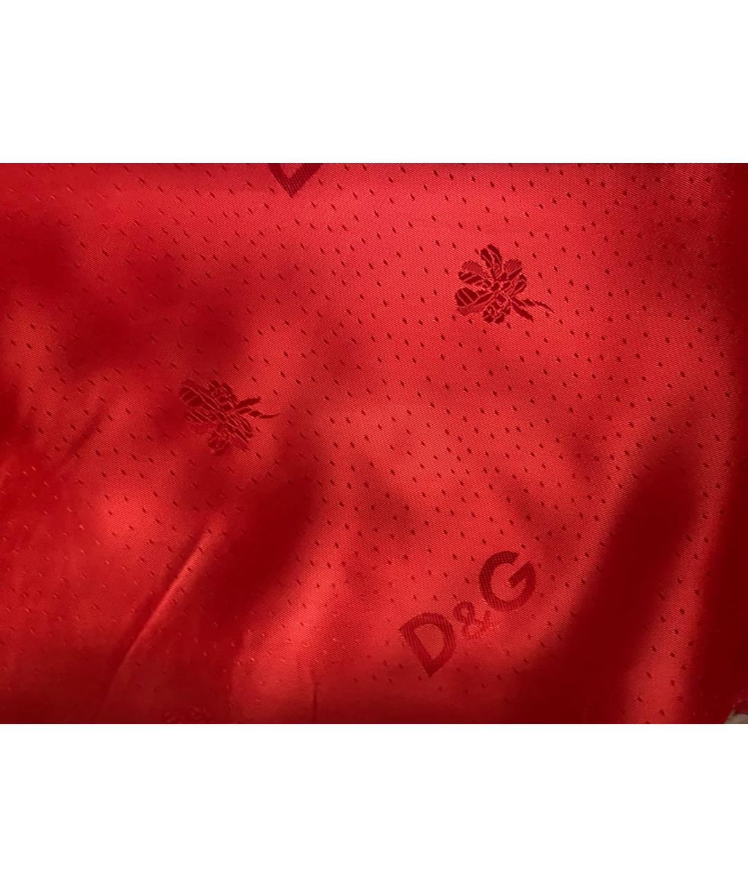 DOLCE&GABBANA Красное хлопковое пальто, фото 5