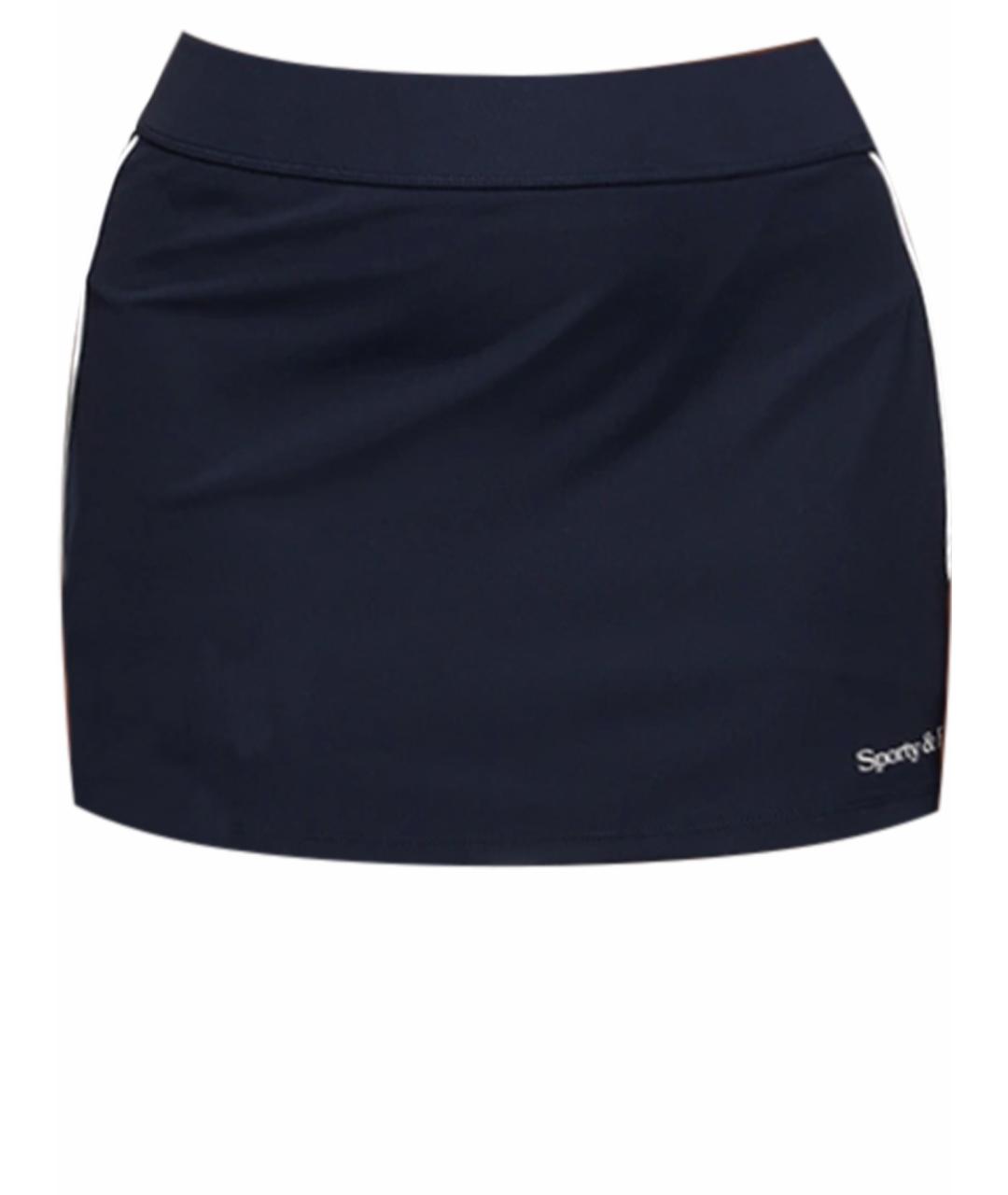 SPORTY AND RICH Синяя полиэстеровая юбка мини, фото 1