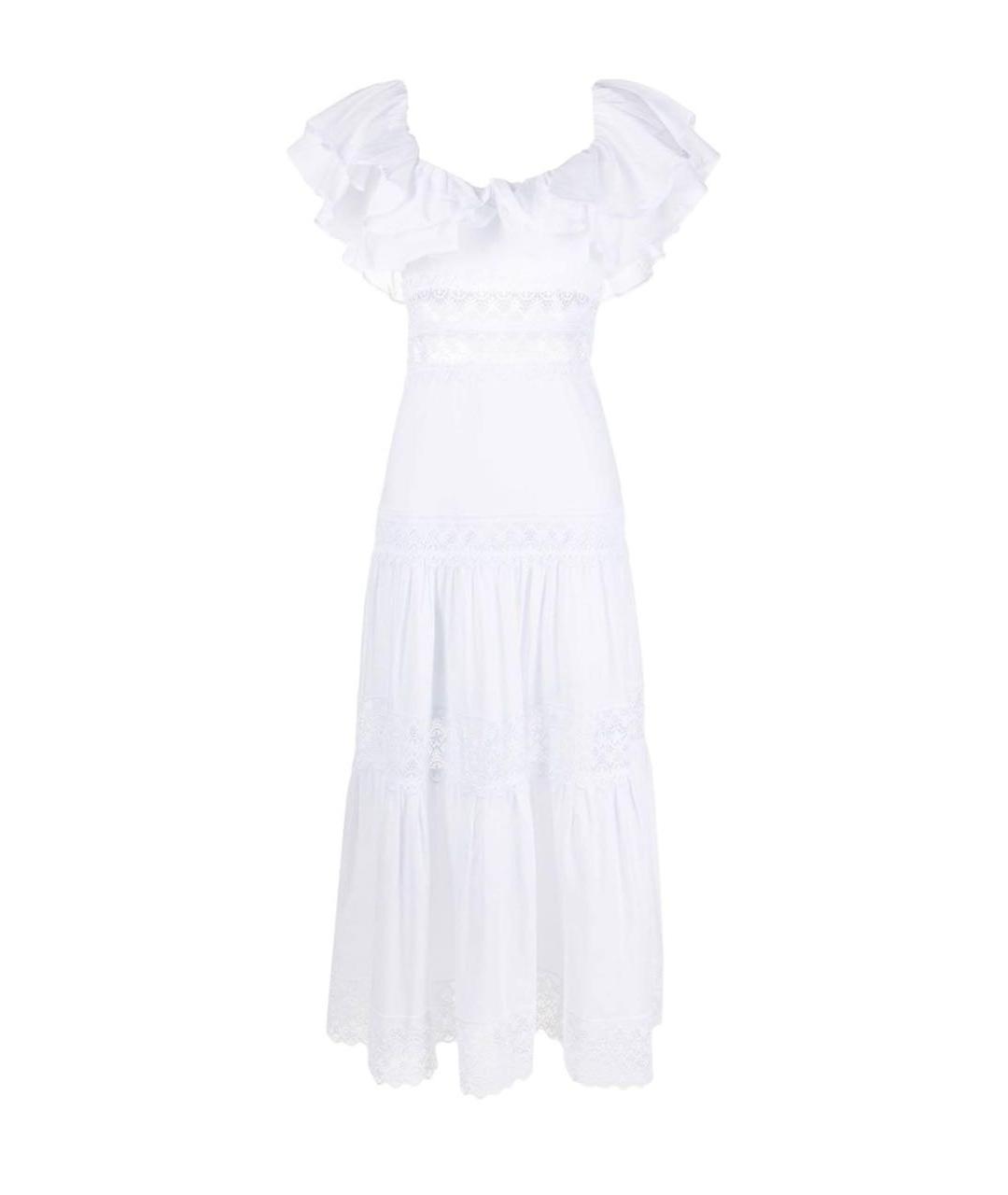 CHARO RUIZ Белое хлопковое платье, фото 1