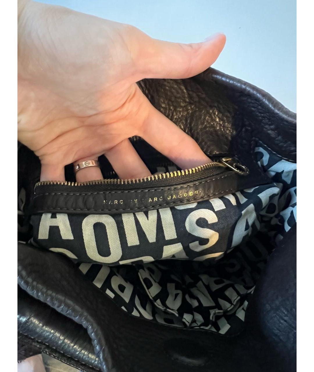 MARC BY MARC JACOBS Коричневая кожаная сумка через плечо, фото 4