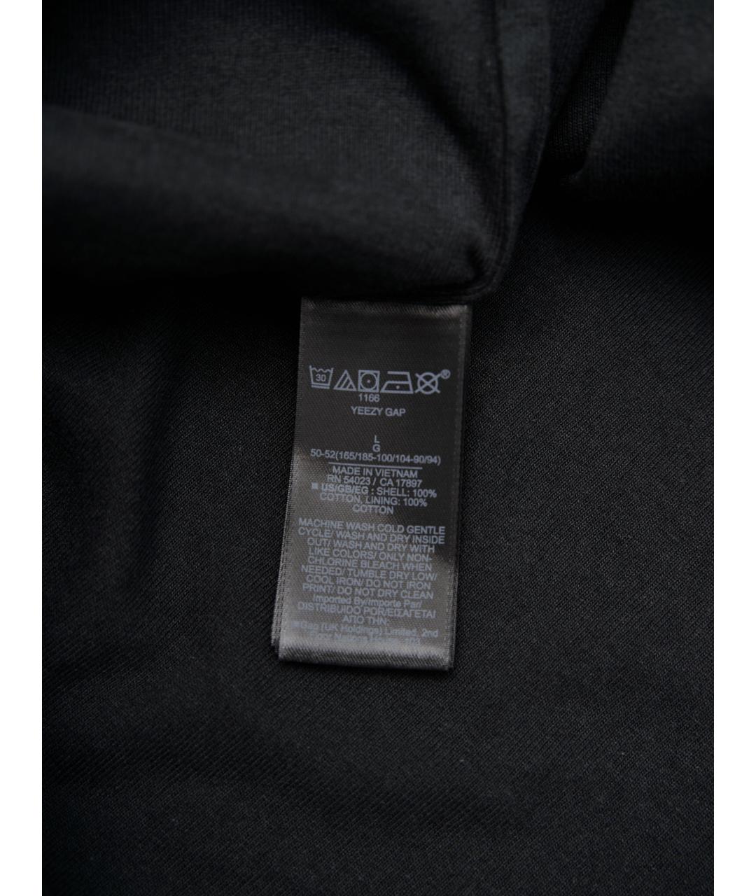 BALENCIAGA Черная хлопковая футболка, фото 5