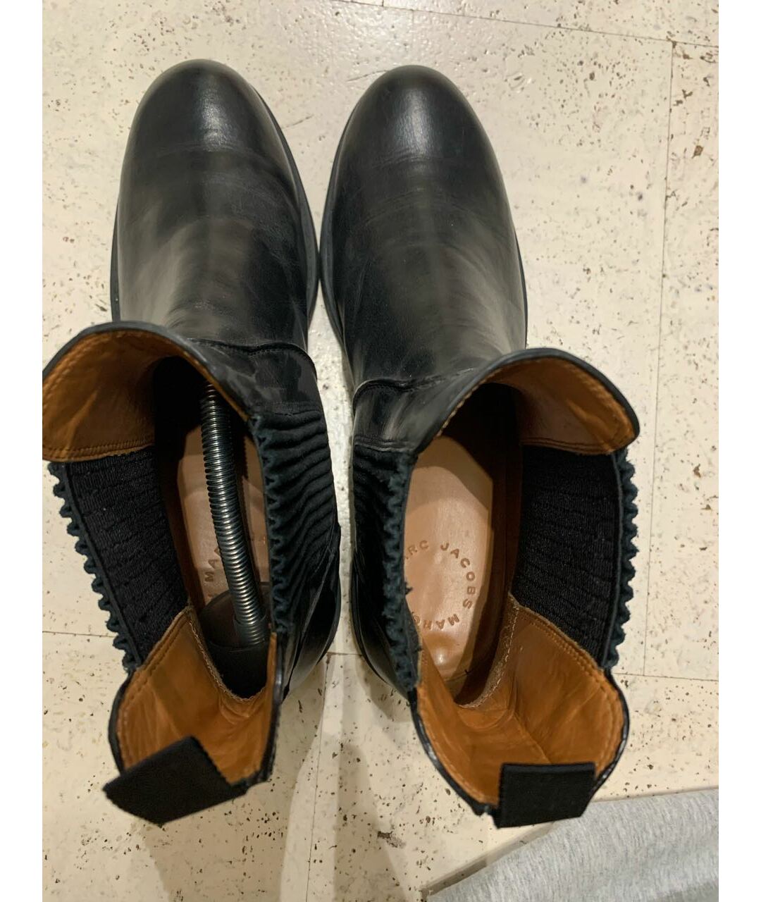 MARC JACOBS Черные кожаные ботинки, фото 3