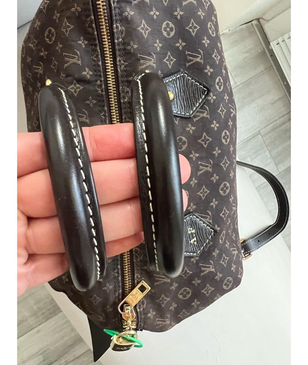 LOUIS VUITTON PRE-OWNED Коричневая деним сумка тоут, фото 4