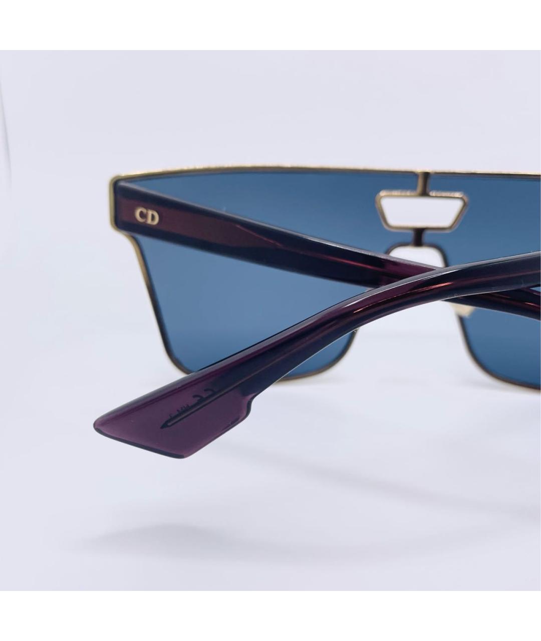 CHRISTIAN DIOR Темно-синие металлические солнцезащитные очки, фото 8