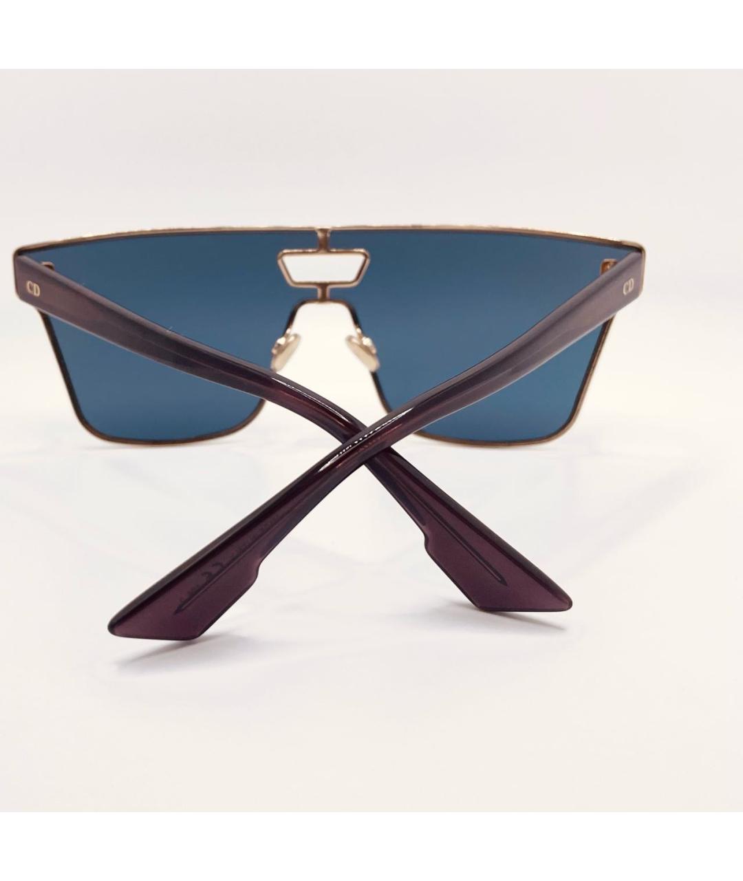 CHRISTIAN DIOR Темно-синие металлические солнцезащитные очки, фото 2