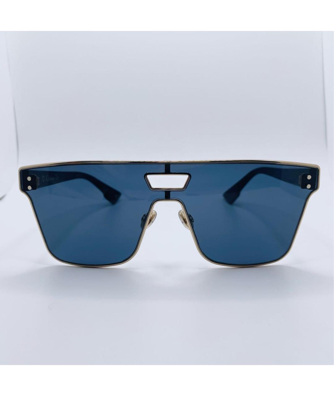 CHRISTIAN DIOR Темно-синие металлические солнцезащитные очки, фото 3