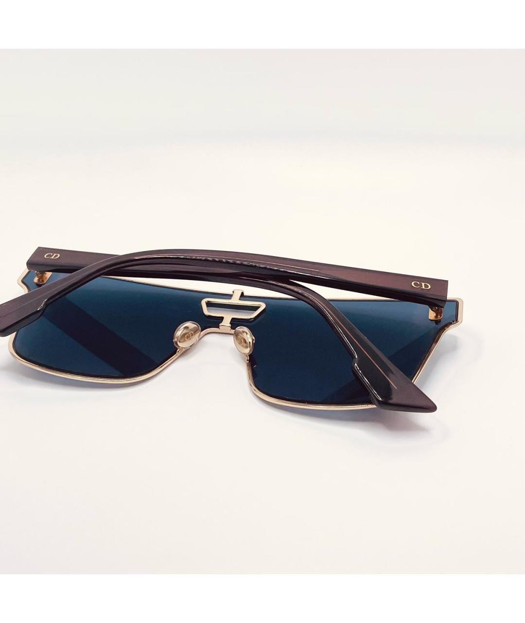 CHRISTIAN DIOR Темно-синие металлические солнцезащитные очки, фото 5