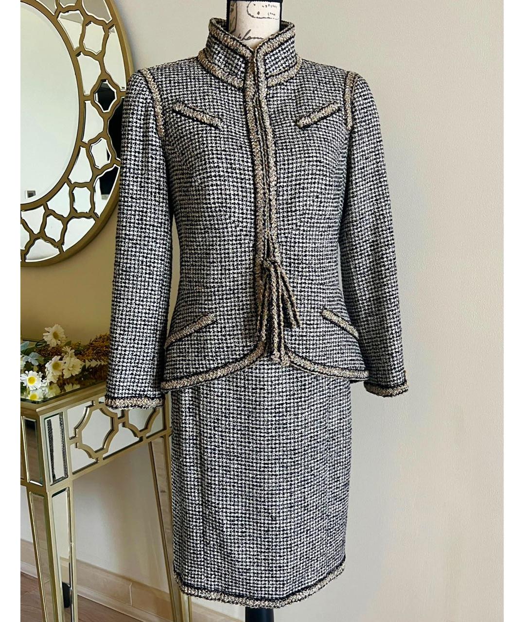 CHANEL Мульти твидовый костюм с юбками, фото 6