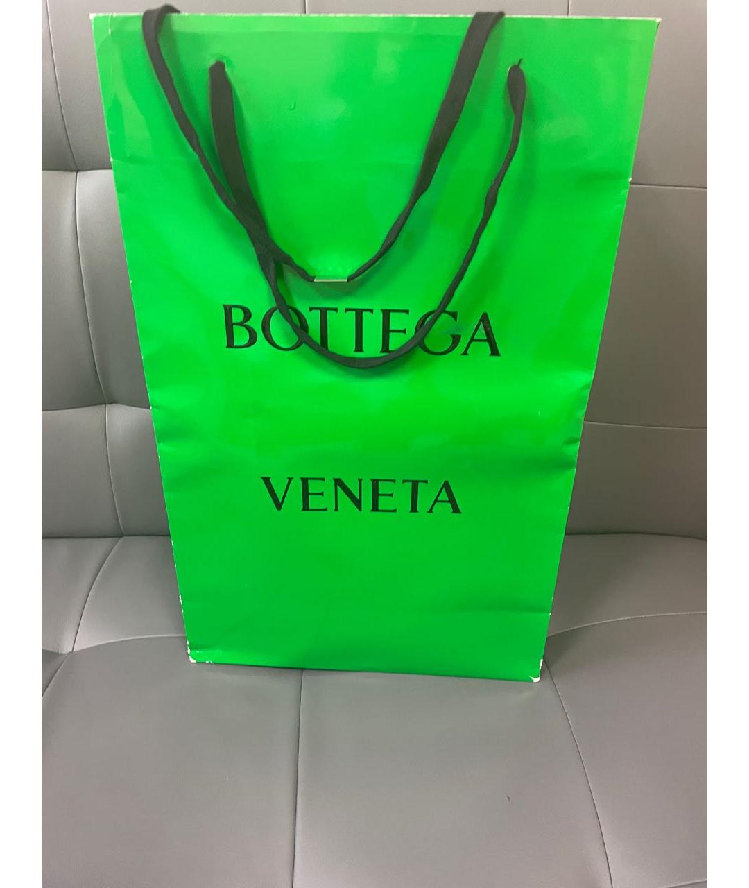 BOTTEGA VENETA Черная кожаная сумка через плечо, фото 5