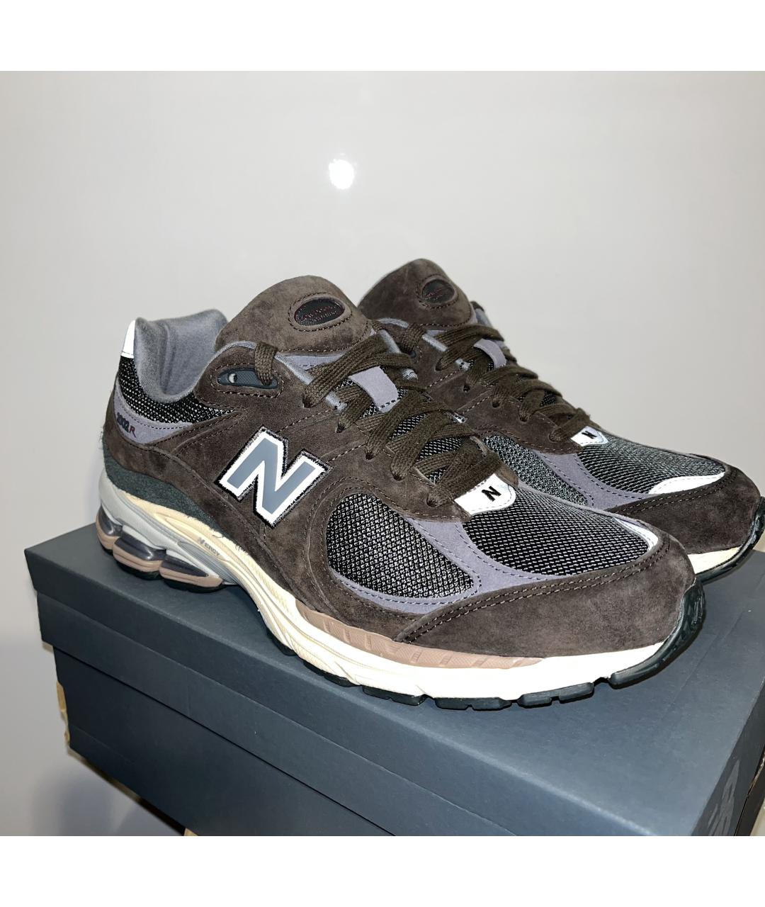 NEW BALANCE Коричневые нубуковые низкие кроссовки / кеды, фото 5