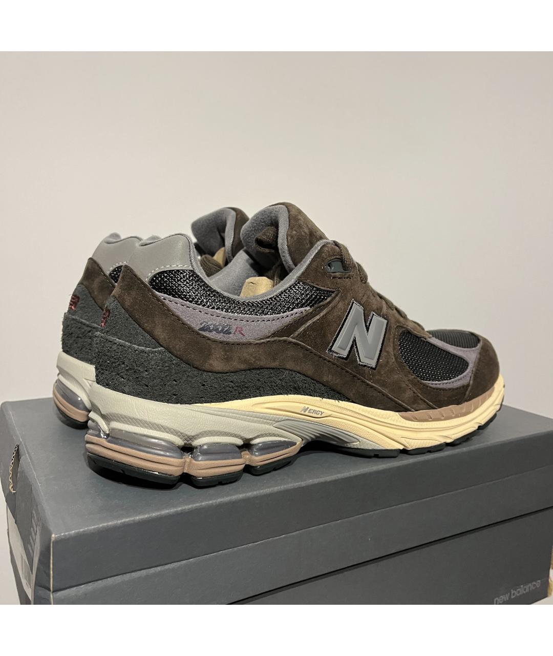 NEW BALANCE Коричневые нубуковые низкие кроссовки / кеды, фото 6