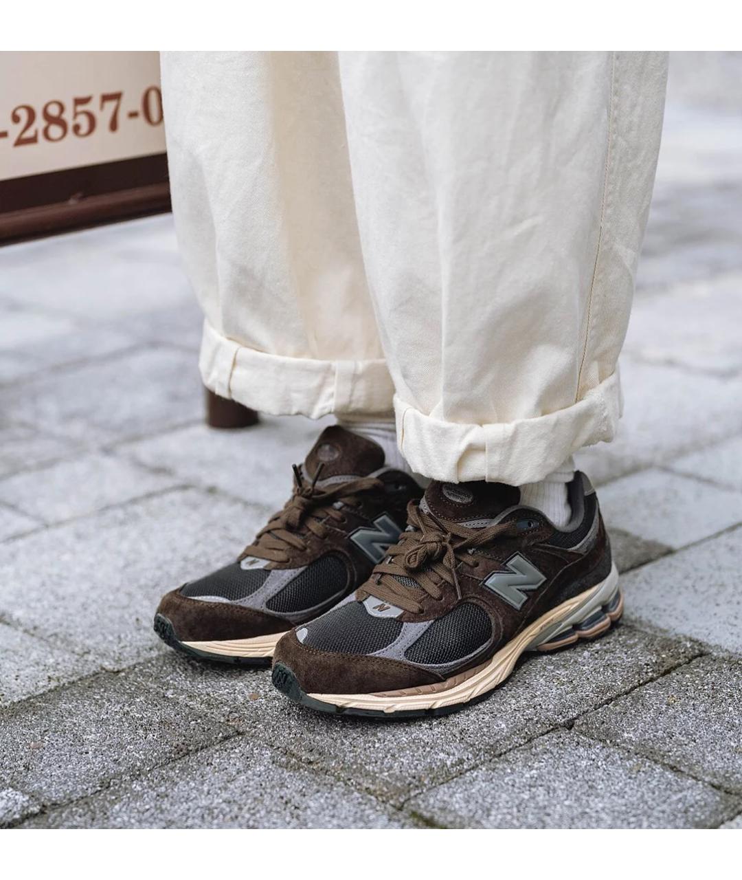 NEW BALANCE Коричневые нубуковые низкие кроссовки / кеды, фото 8