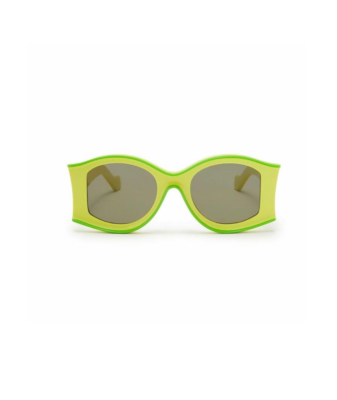 LOEWE Желтые пластиковые солнцезащитные очки, фото 1